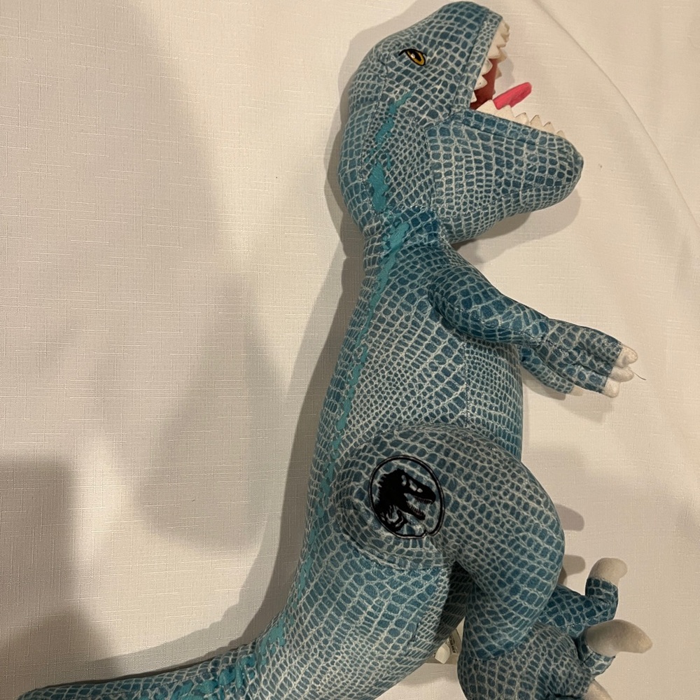 Jurassic Park Blue Dinosaur Plush Toy 20" Tall Soft Stuffed Animal